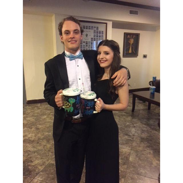Our first college date party officially dating