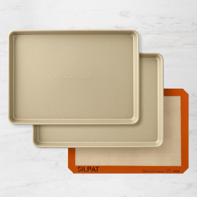 Goldtouch® Pro Nonstick Set of 2 Half Sheets and Silpat Half Sheet