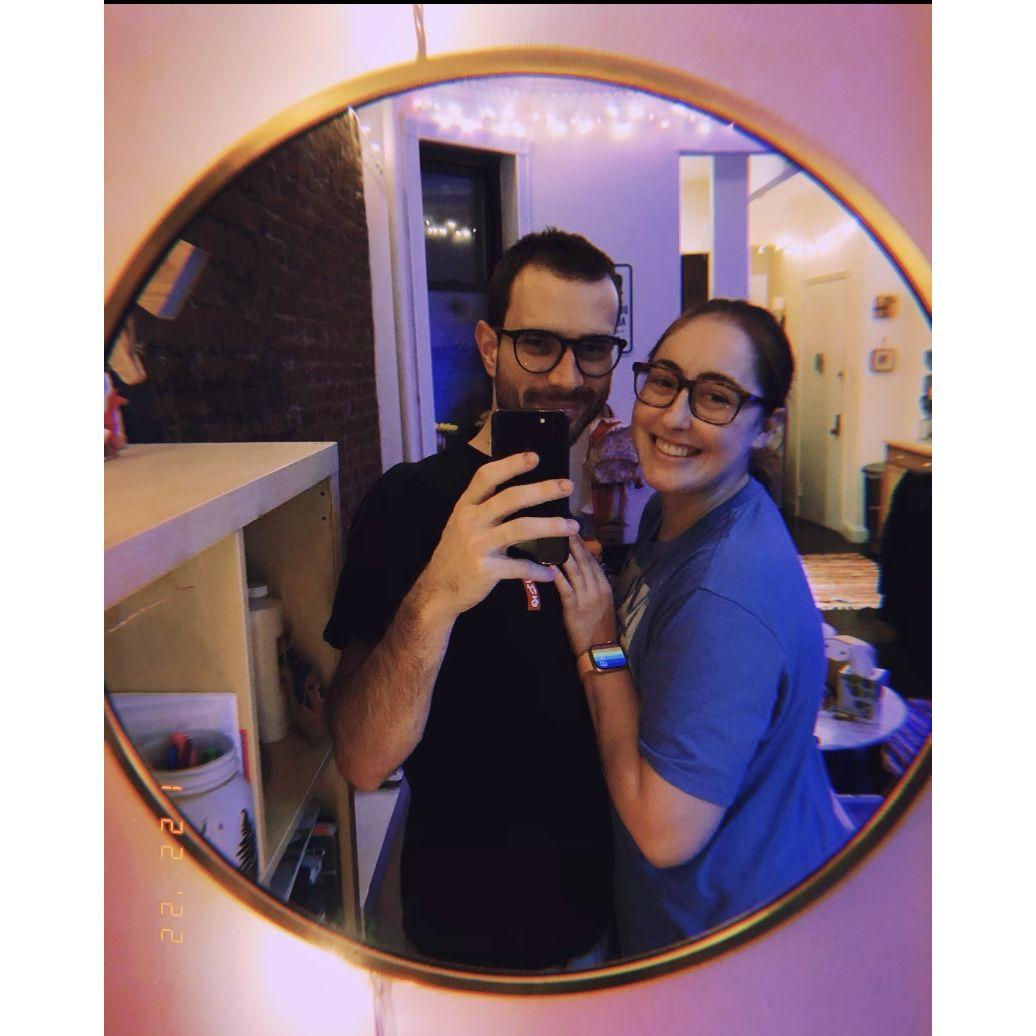 In our first apartment