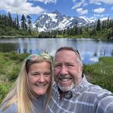 Nooksack Falls, Mt Shuksan & Mt Baker