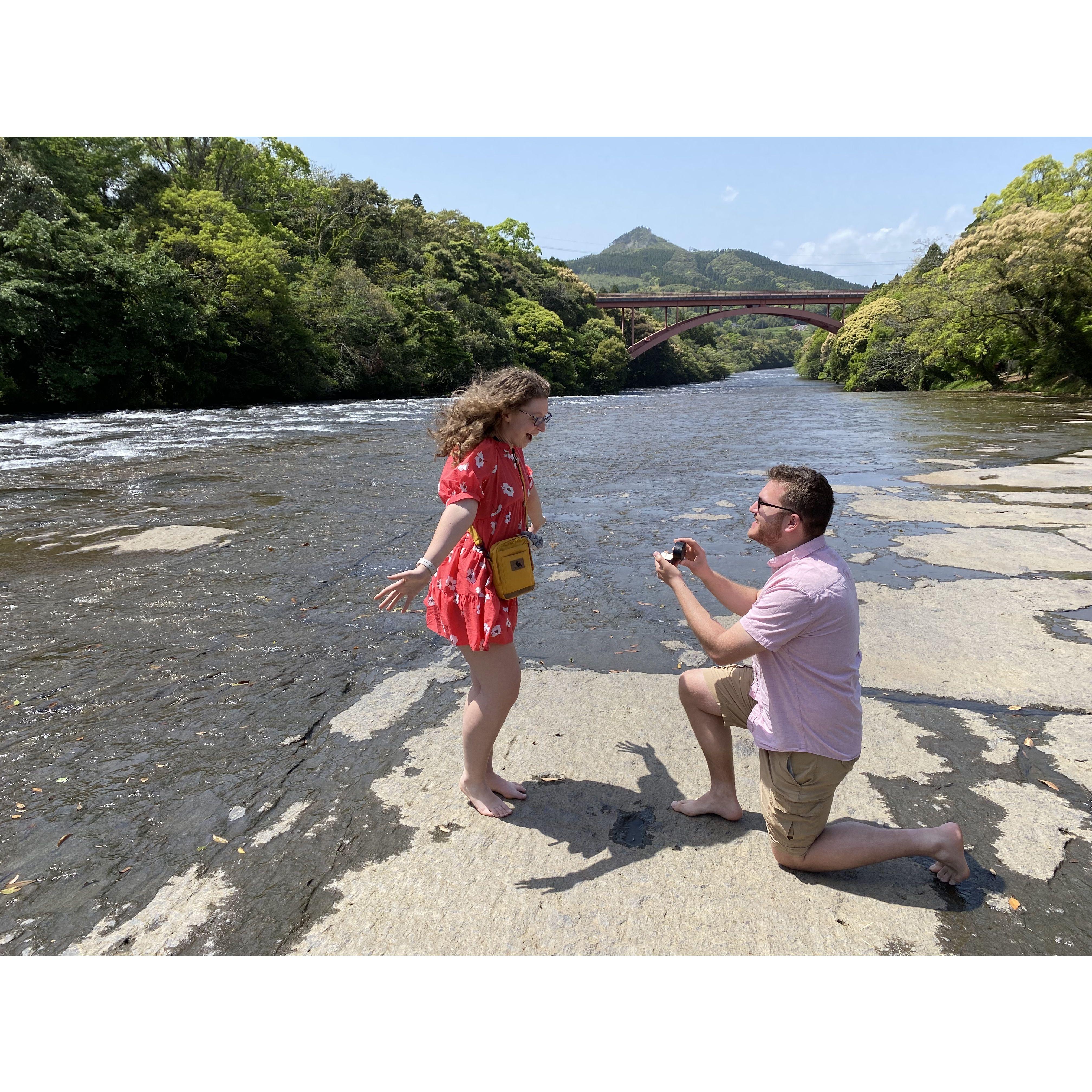 April 16th, 2023: Alex proposing in Japan