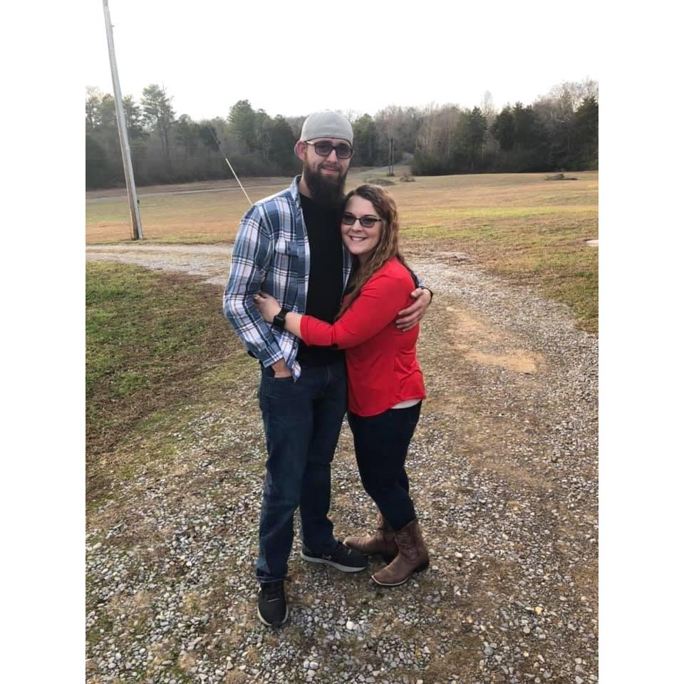 First Christmas together at Shaelyn's aunt Reba's house.