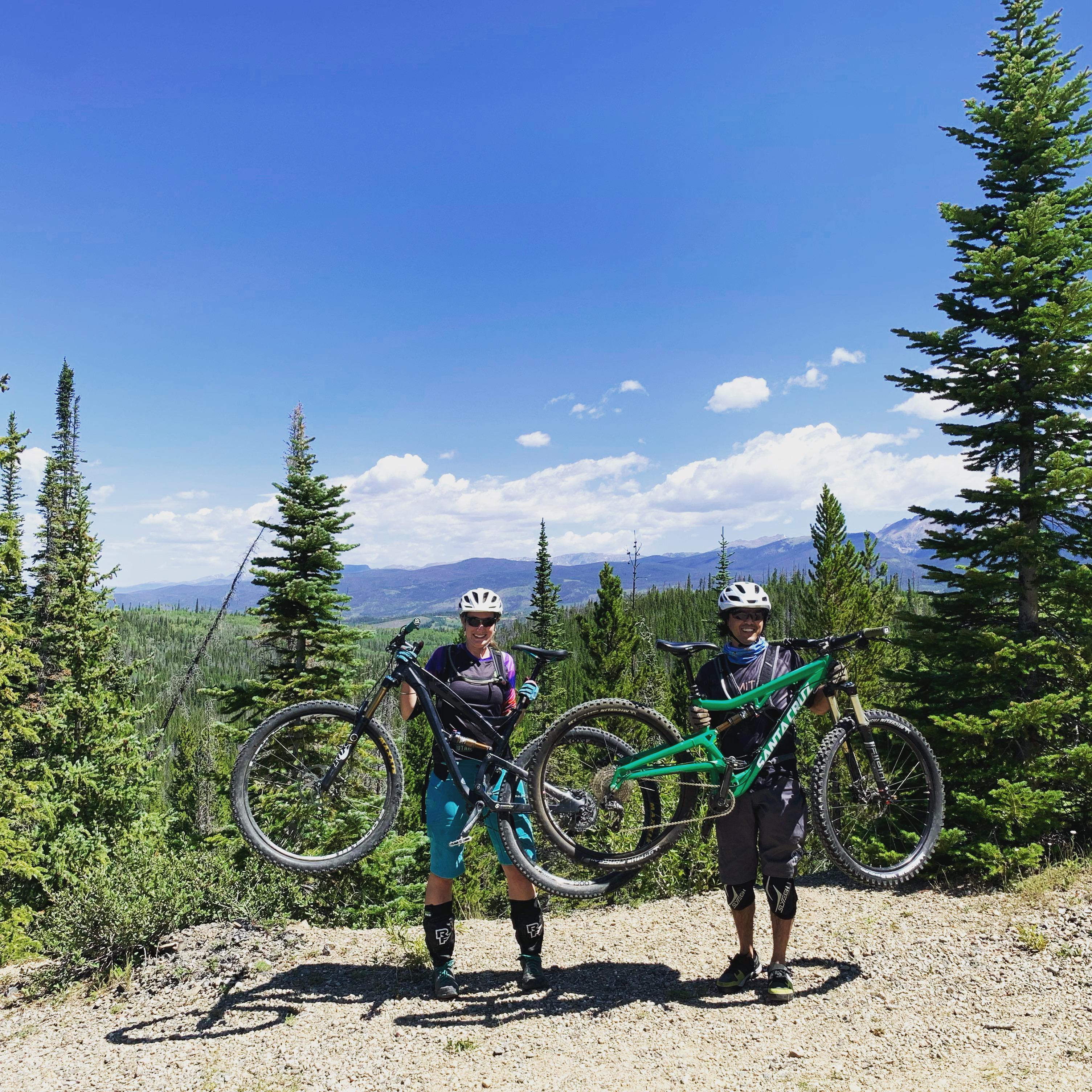 If you don't have lift your bike up for a photo, did you ever really go mountain biking?