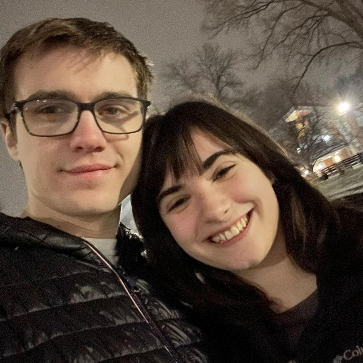 Late night walk in the snow.
