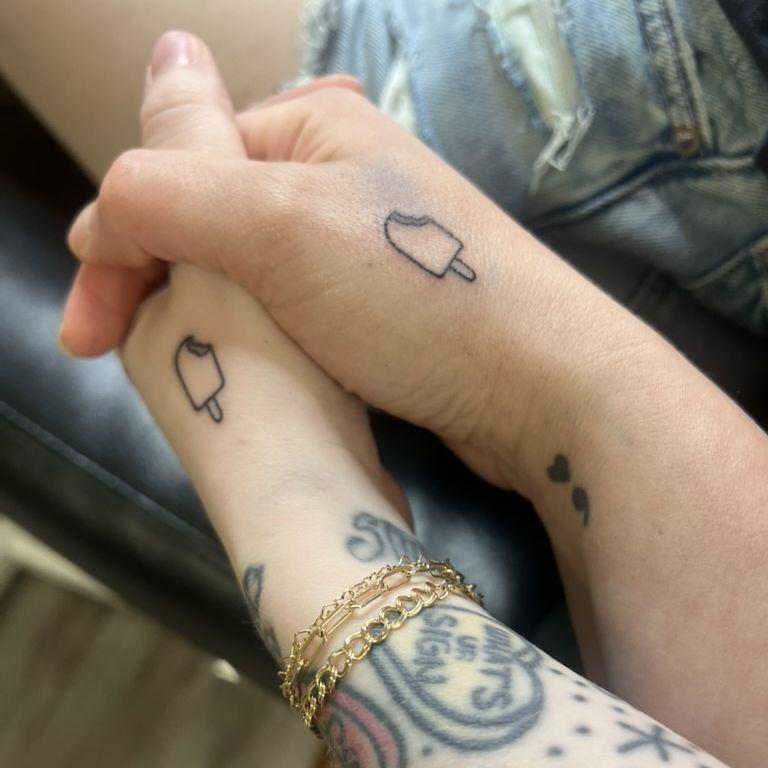 we still can't believe we got officially married before we got matching tattoos HAHA