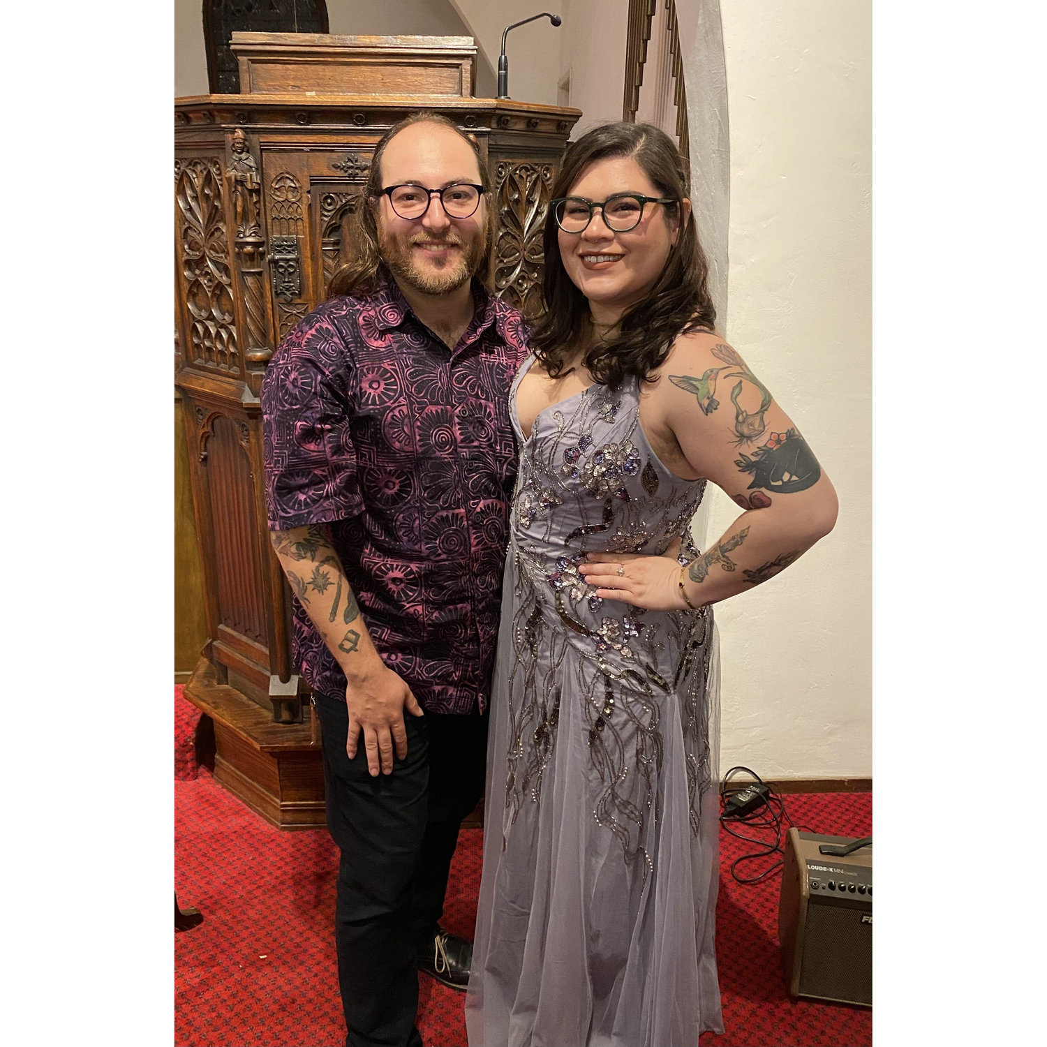 December 2021. Matt and Leslie’s wedding.