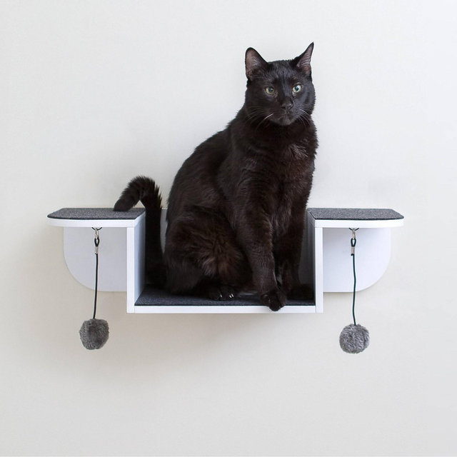 Hauspanther Nest Perch Cat Scratcher - White