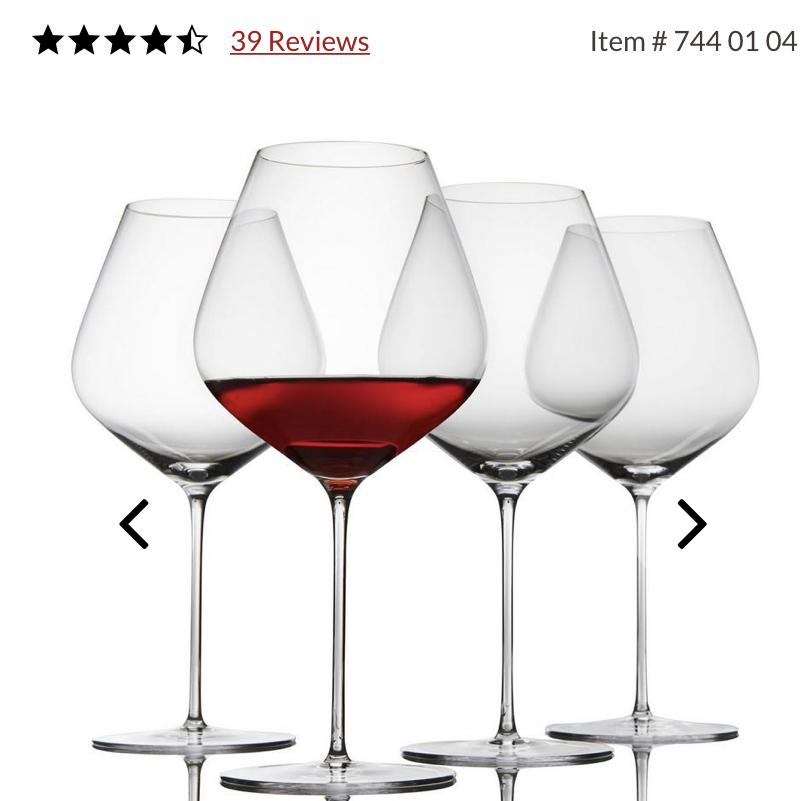 Fusion Air Pinot Noir Wine Glasses