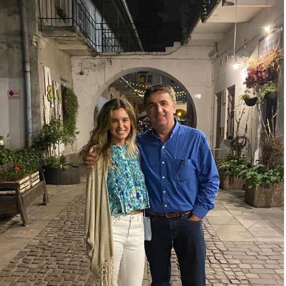 Father and daughter in Krakow