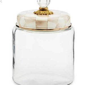 Mocha Check Large Kitchen Canister