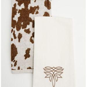 Boot Barn Cow Print Kitchen Towel Set - 2 Pack