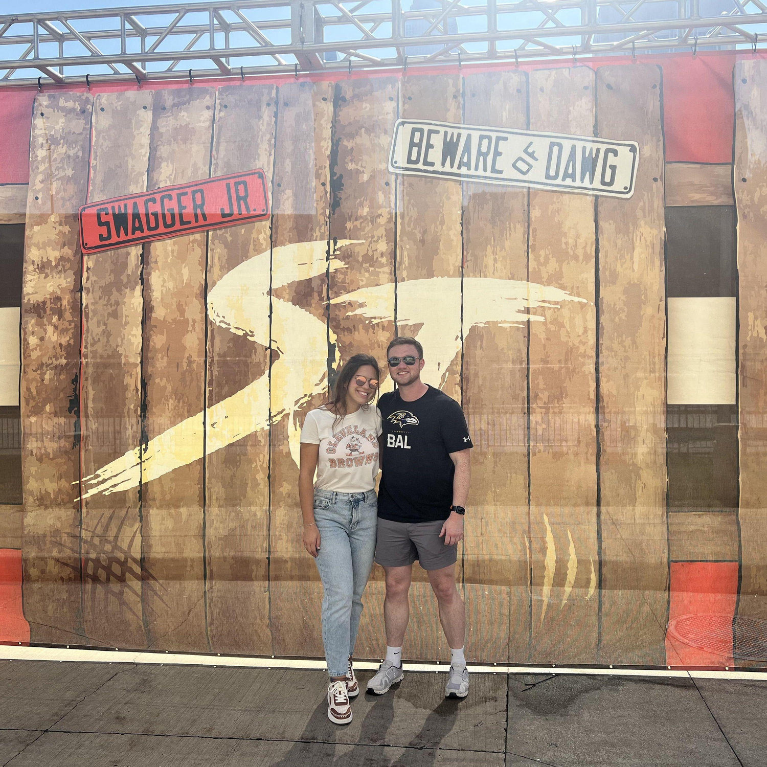 Ravens vs Browns (aka Patrick vs Carley). Cleveland. October 2023