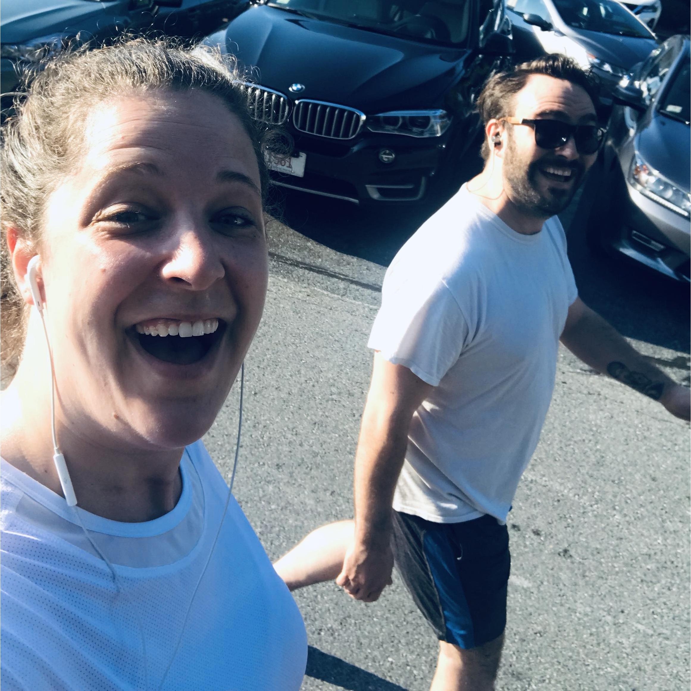 That very brief time we took up running together, summer of 2019.