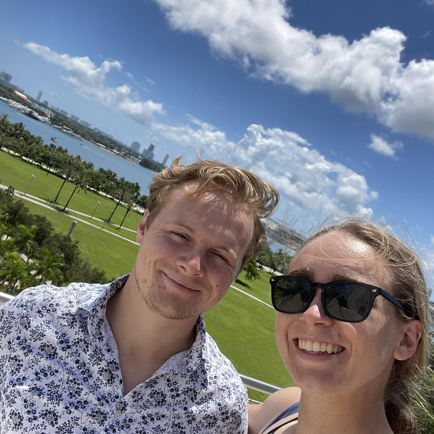 Kristen and Sean took a weekend trip from Daytona down to Miami. They went to the aquarium and found THE BEST chicken joint in Miami (Pollos & Jarras).