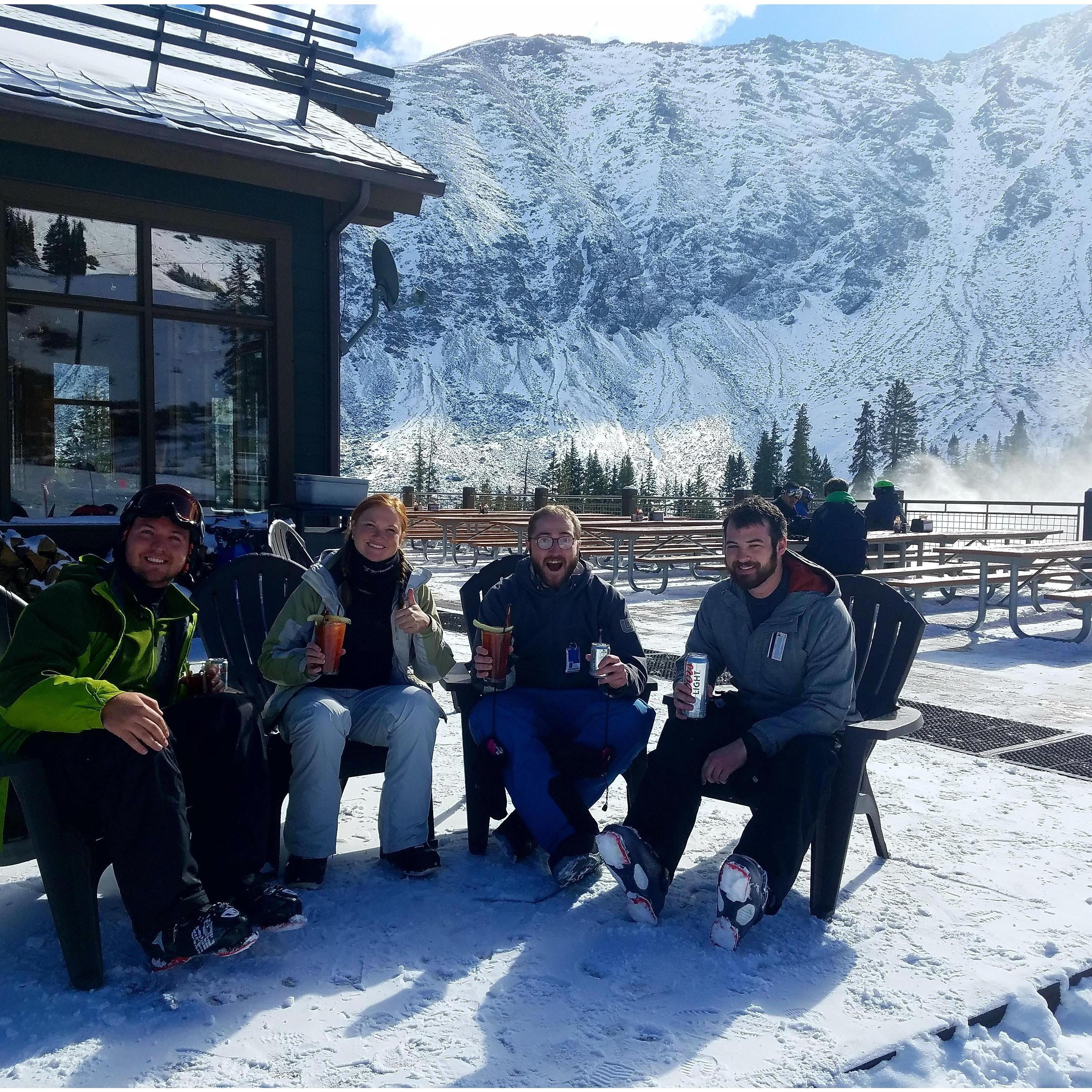 I love the fact that the first place we went skiing together is where we are getting married! The ceremony is going to be right on that balcony!