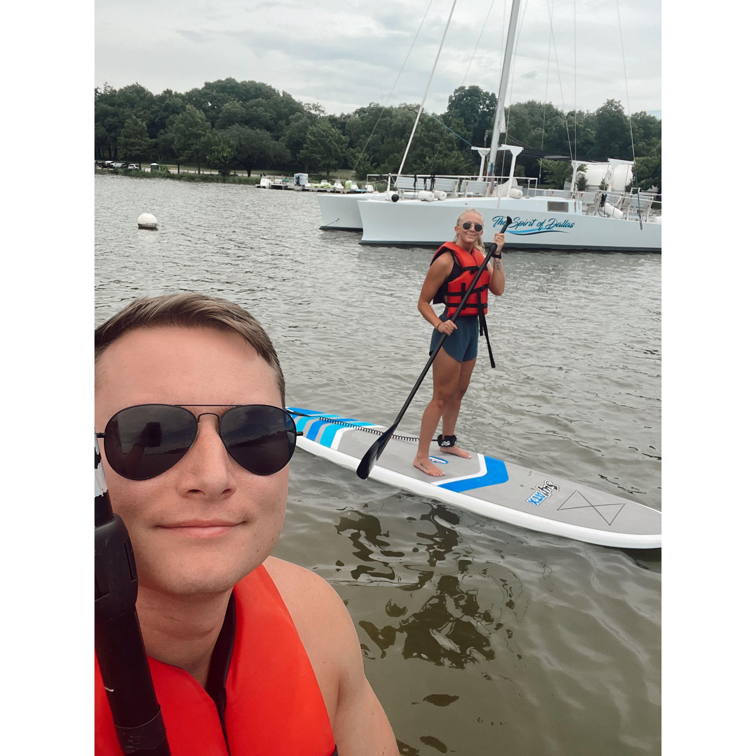 Paddle boarding fun!