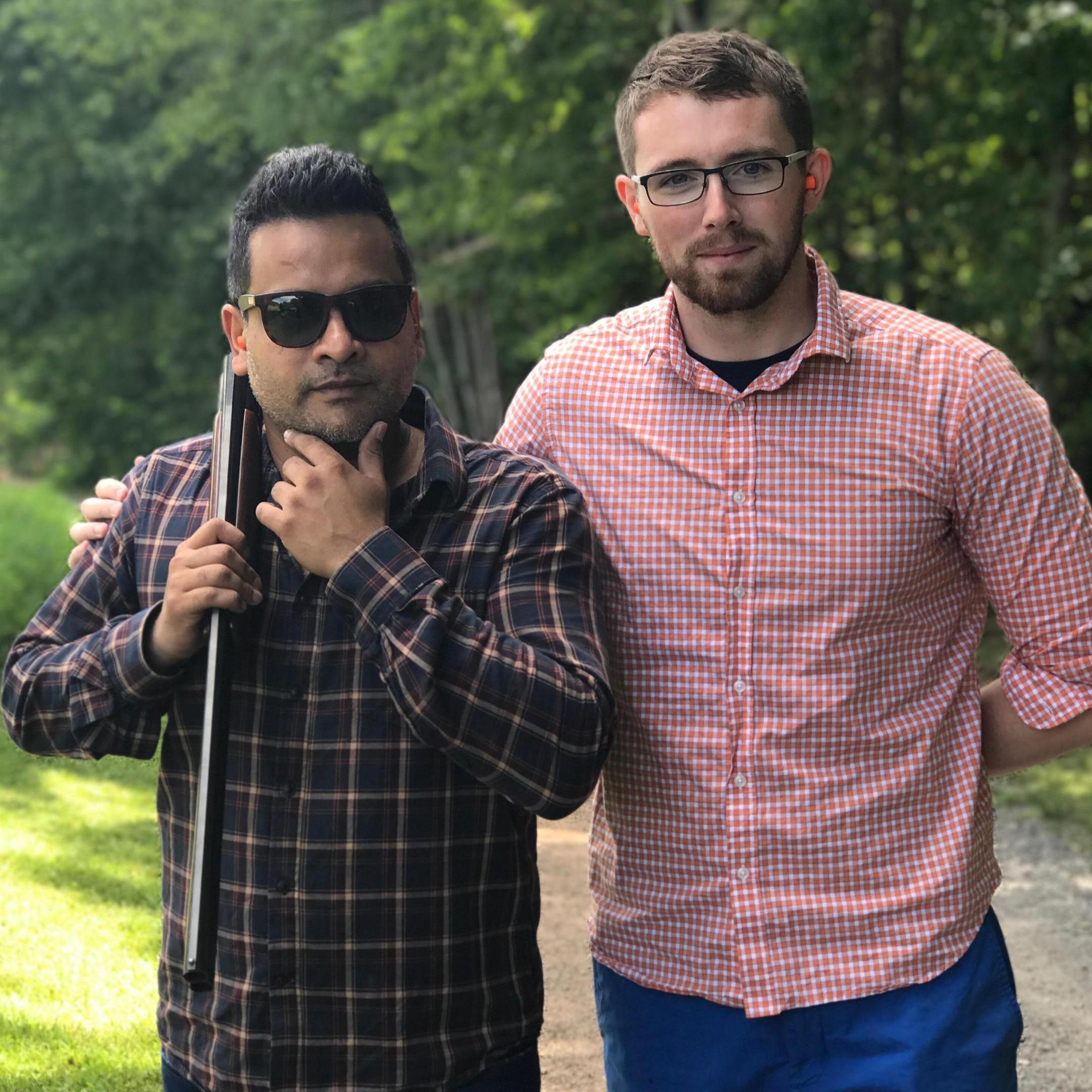 Shane and groomsman Swamy