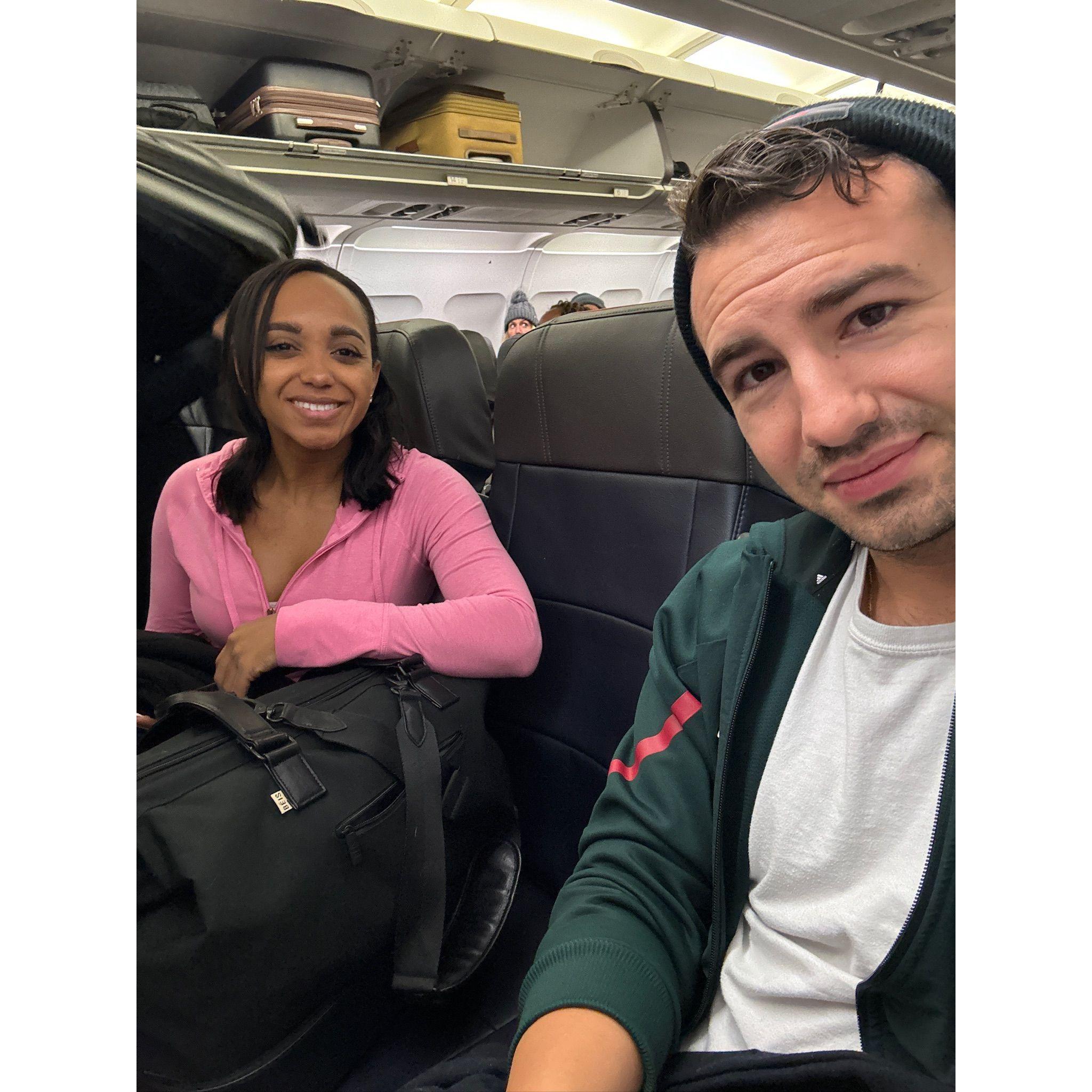 One of many trips to Connecticut