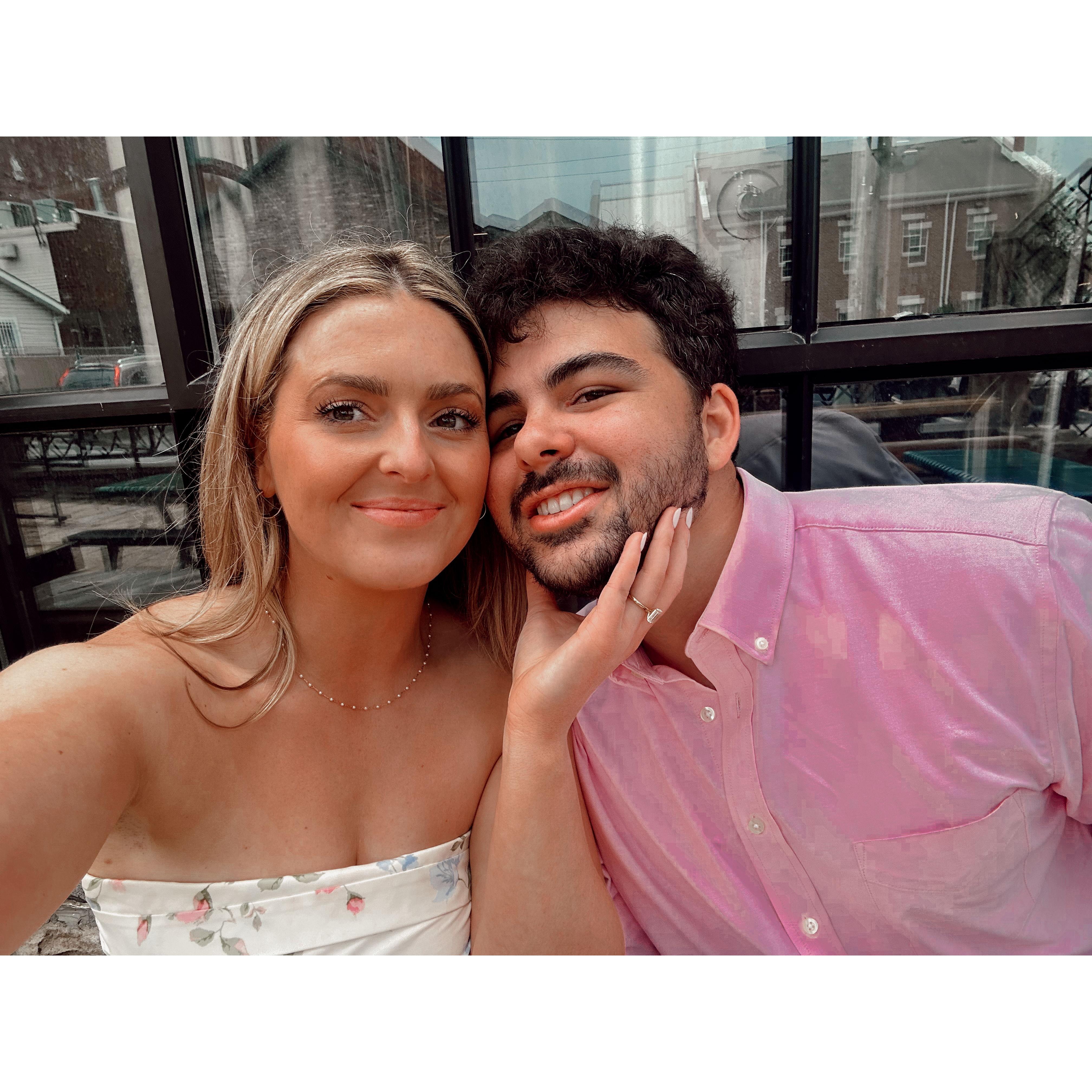 The day he asked me to marry him!
