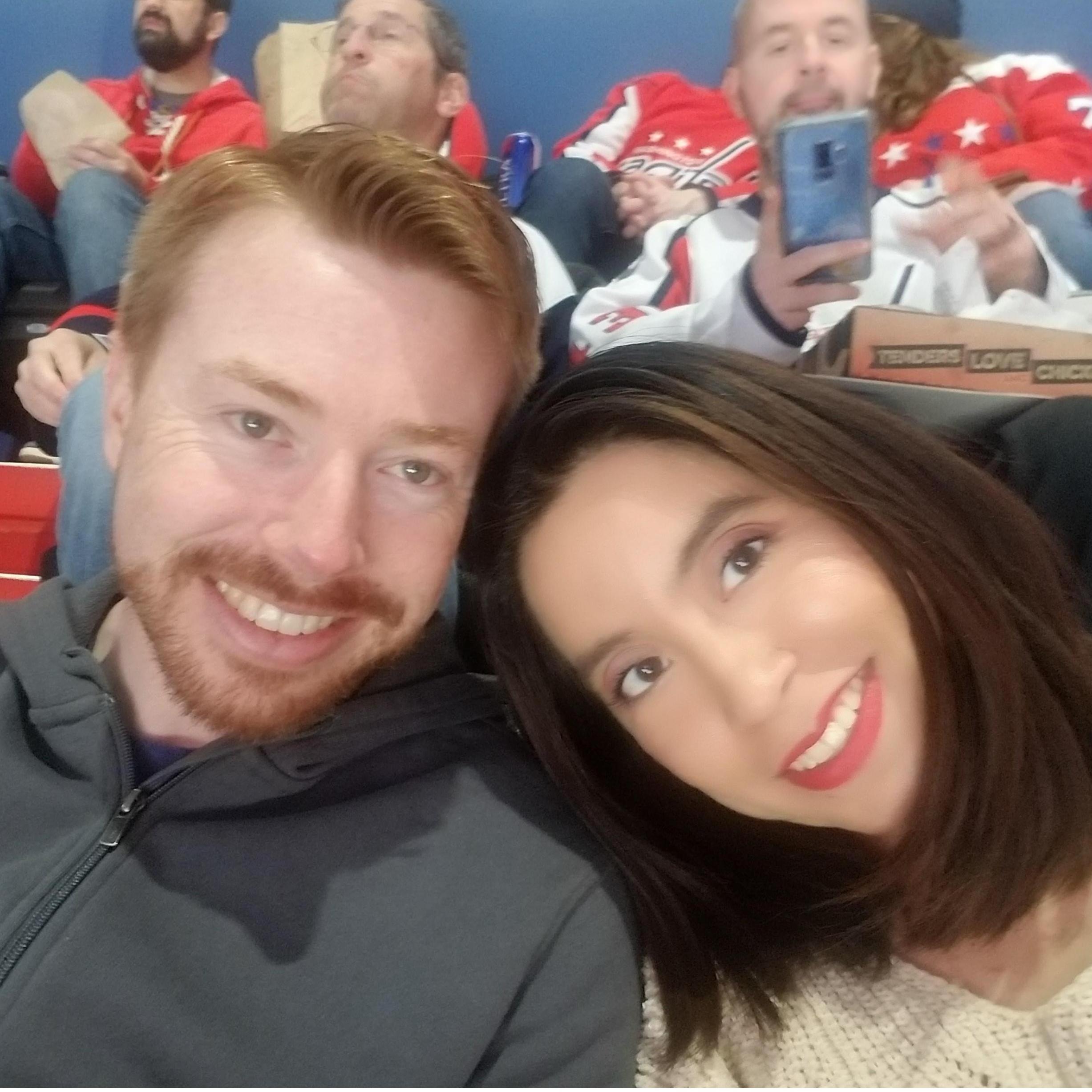 Becky's first NHL game.