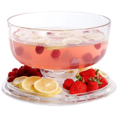 Gibson® 6-in-1 Glass Cake Platter with Dome Cover