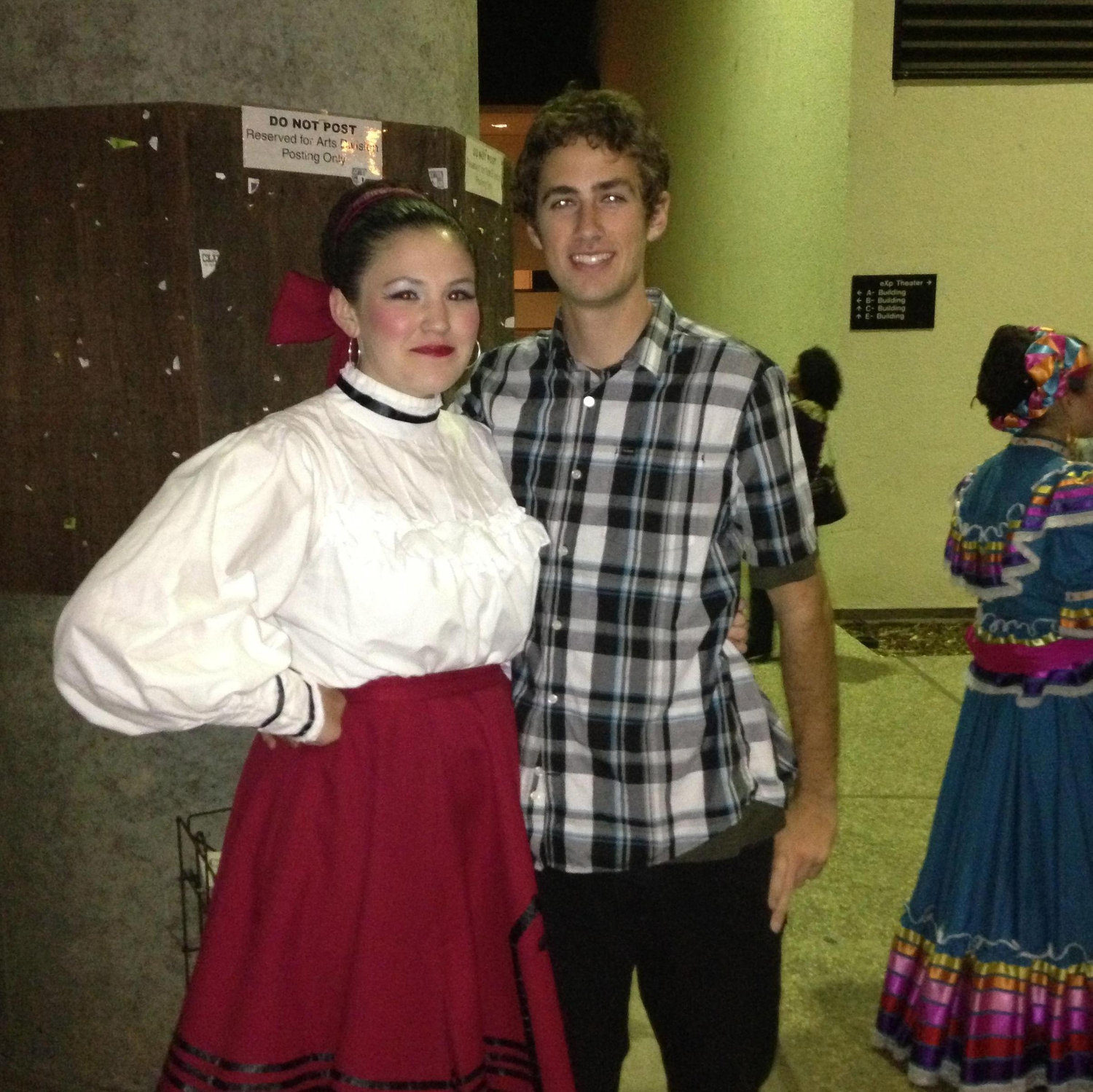 June 2013 - Our very first picture together at Jaclyn's folklorico performance!