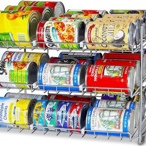 SimpleHouseware Stackable Can Rack Organizer, Chrome