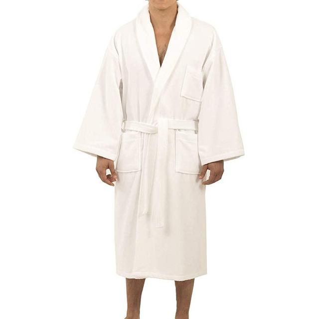 Alpine Swiss Aiden Mens Cotton Terry Cloth Bathrobe Shawl Collar Velour Spa Robe