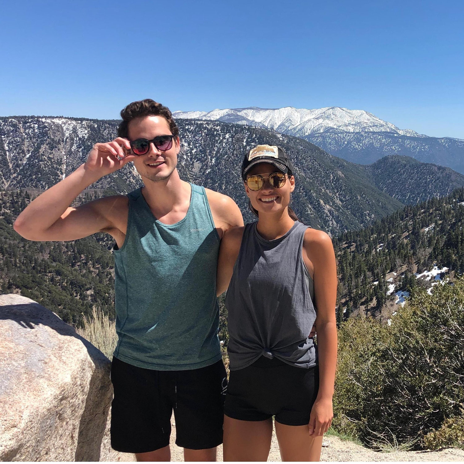 Our first hike together in California with our friend Alex from Alan's medical school back in Chicago.