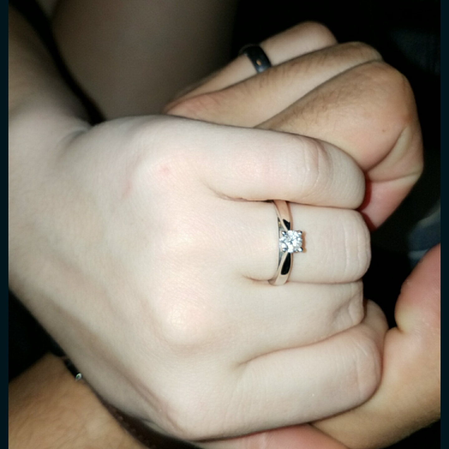 My ring from the night we got engaged.