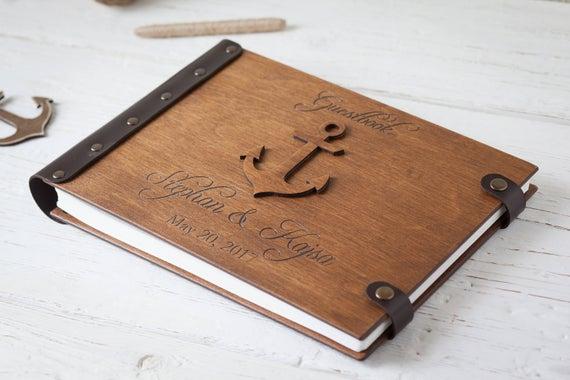 Nautical Wedding, Guest Book, Beach Wedding, Wedding Guest Book, Navy Wedding, Wedding Guestbook, Nautical, Guestbook, Anchor, Wedding Book