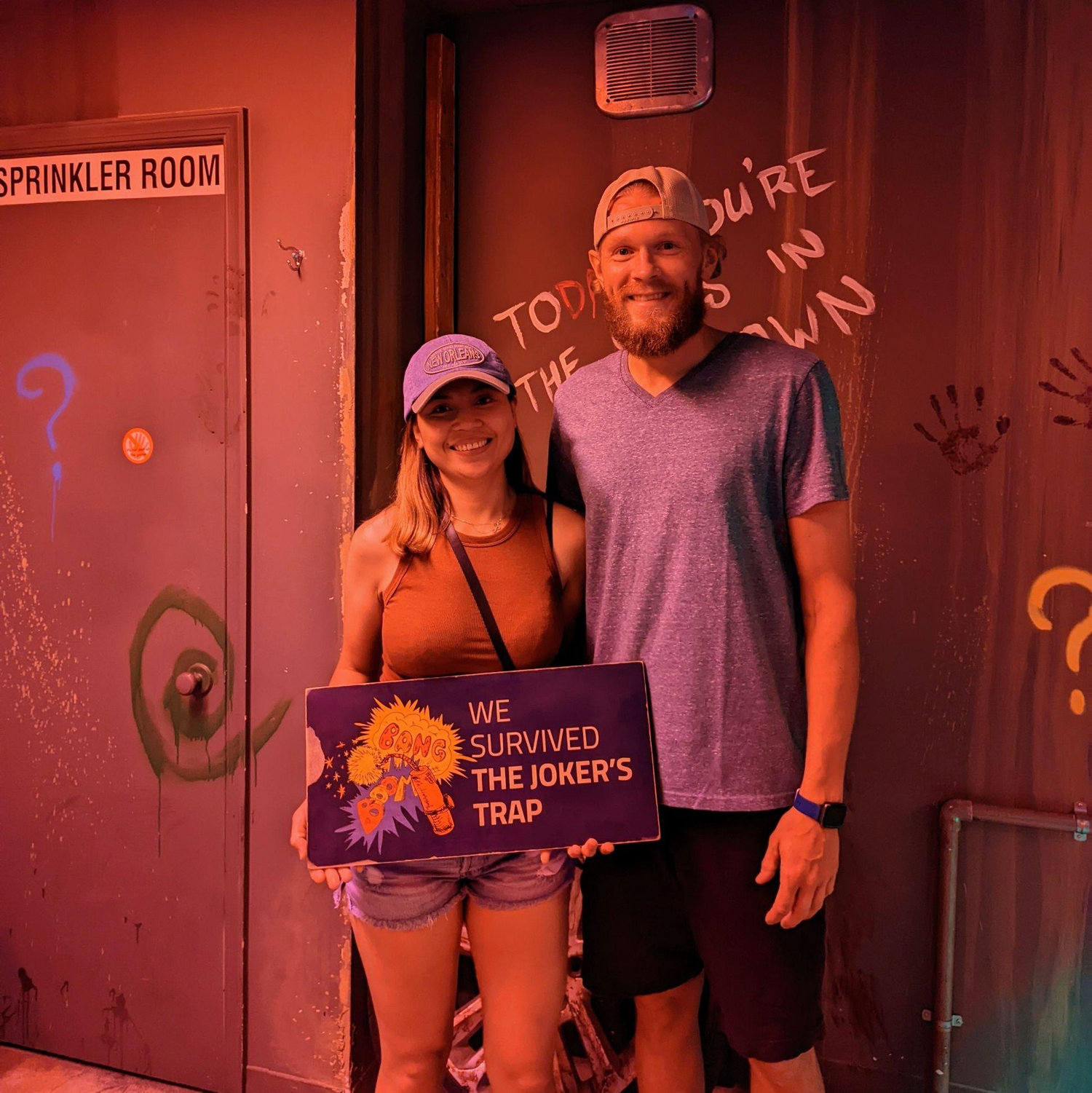 I think this is our second date. We did Escape Room, as I remember it was Joker's Trap. We made it, we survived the challenge...........Barely!