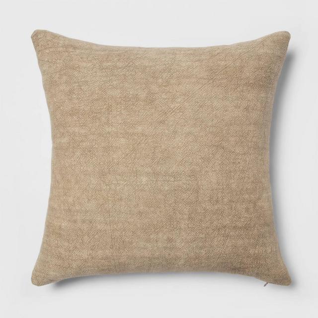 Oversized Linen Square Throw Pillow Sage - Threshold™