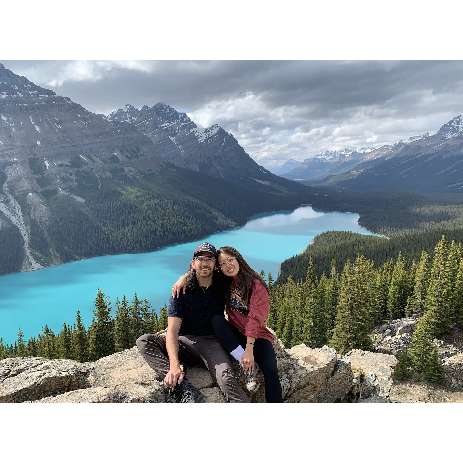 Jul 2019: Hiking in Banff with our friends!