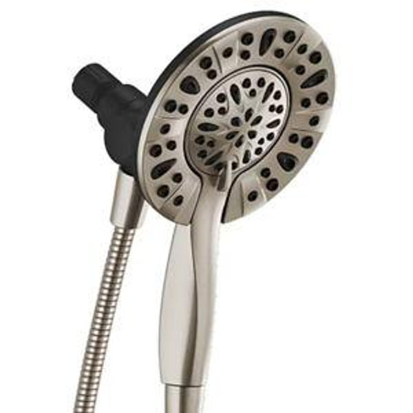 Delta In2ition 4.0 -Spray Spotshield Brushed Nickel 6.0-in Round Dual/Combo Shower Head