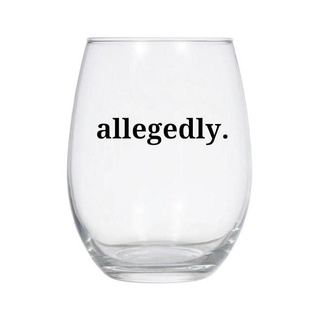 Allegedly Wine Glass, Funny Lawyer Gift, Gift for Lawyer, Attorney Gift - 21 oz