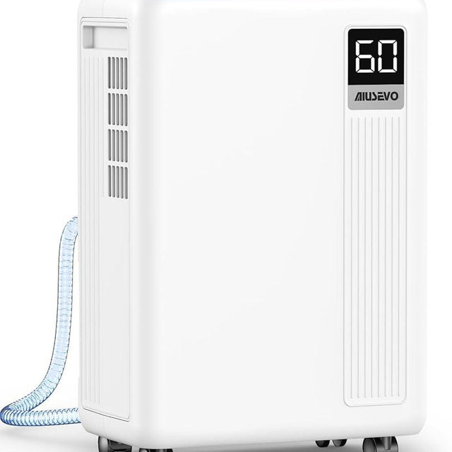 Aiusevo Aiusevo 30 Pint Dehumidifier for Basement, 2000 Sq. Ft Dehumidifiers for Home with Drain Hose, 3 Modes, Smart Humidity Control, 24H Timer, 0.52 Gal Water Tank, for Bedroom, Bathroom, RV