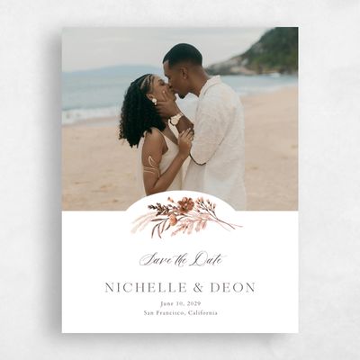 White Wedding Save the Date - Viva Photo