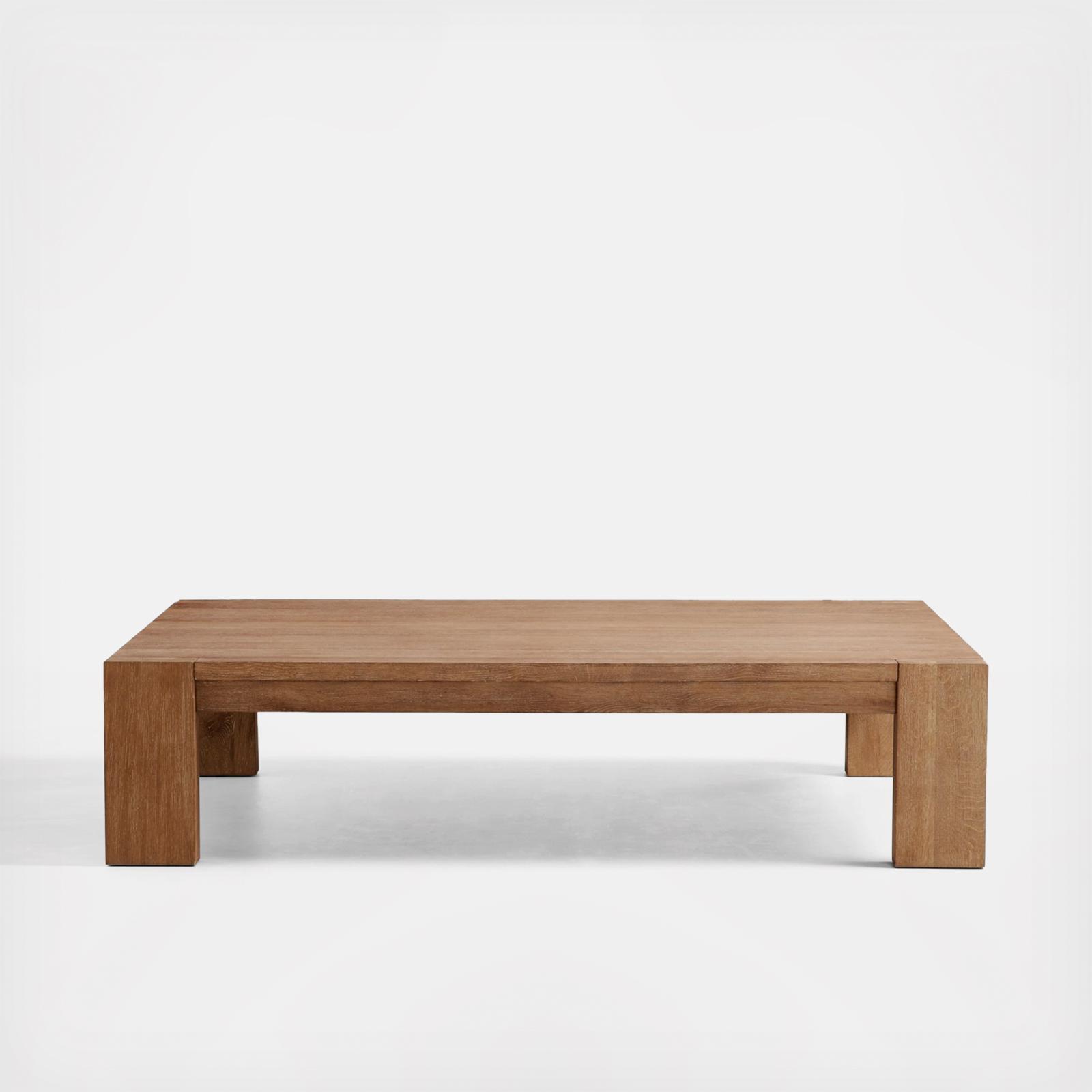 Simple oak deals coffee table