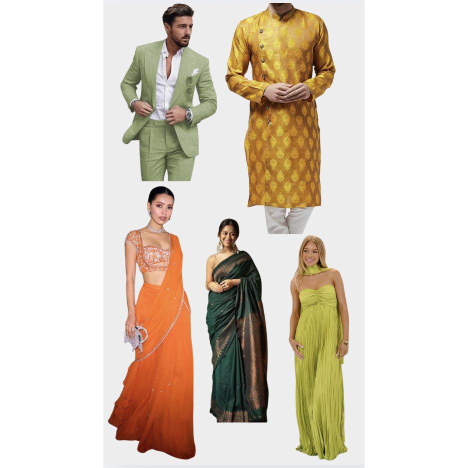Some examples of attire for wedding/reception!