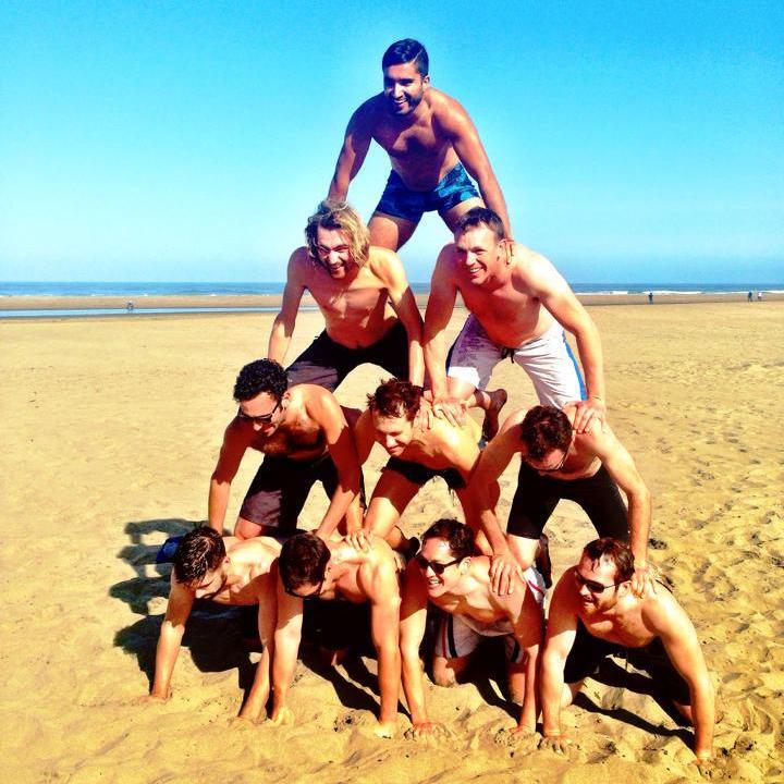 Polar Bear Plunge (Mike on the bottom second from right)