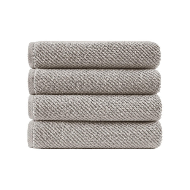 Madison Park Diagonal Ribbed Cotton 4-Pc. Bath Towel Set
