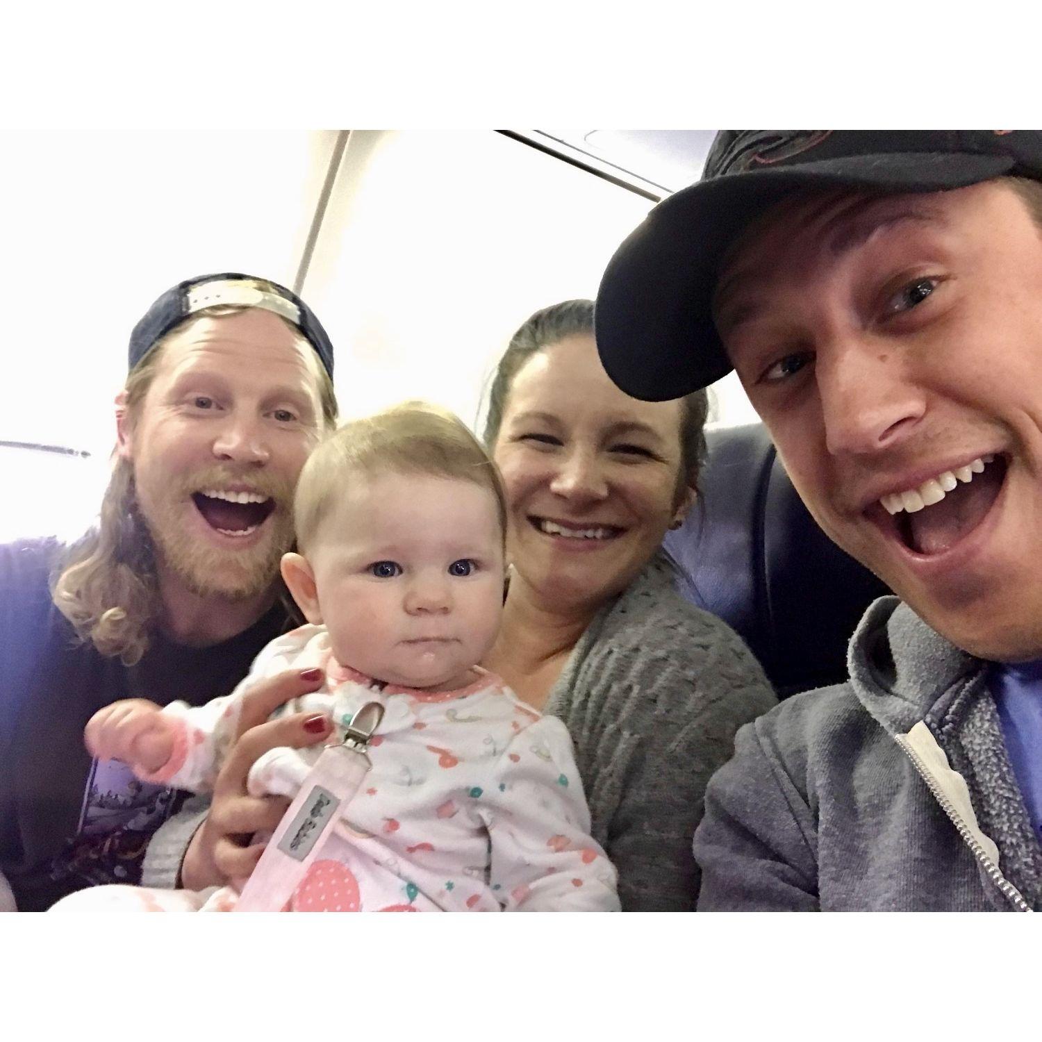 Surprise flight-mates!