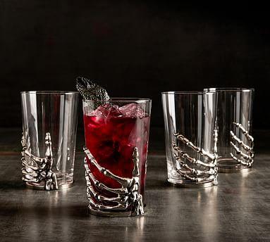 Skeleton Hand Highball Glass