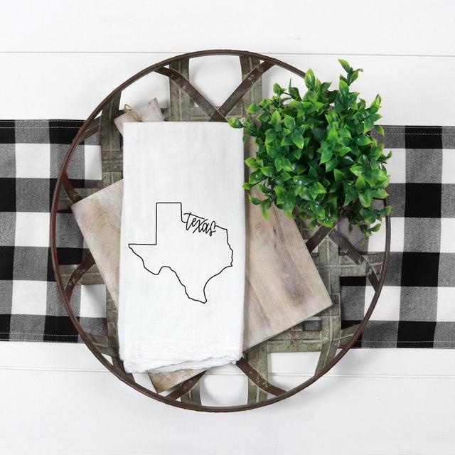 Texas Kitchen Towel | Custom State Decor | Texas Home Decor | TX State Gift