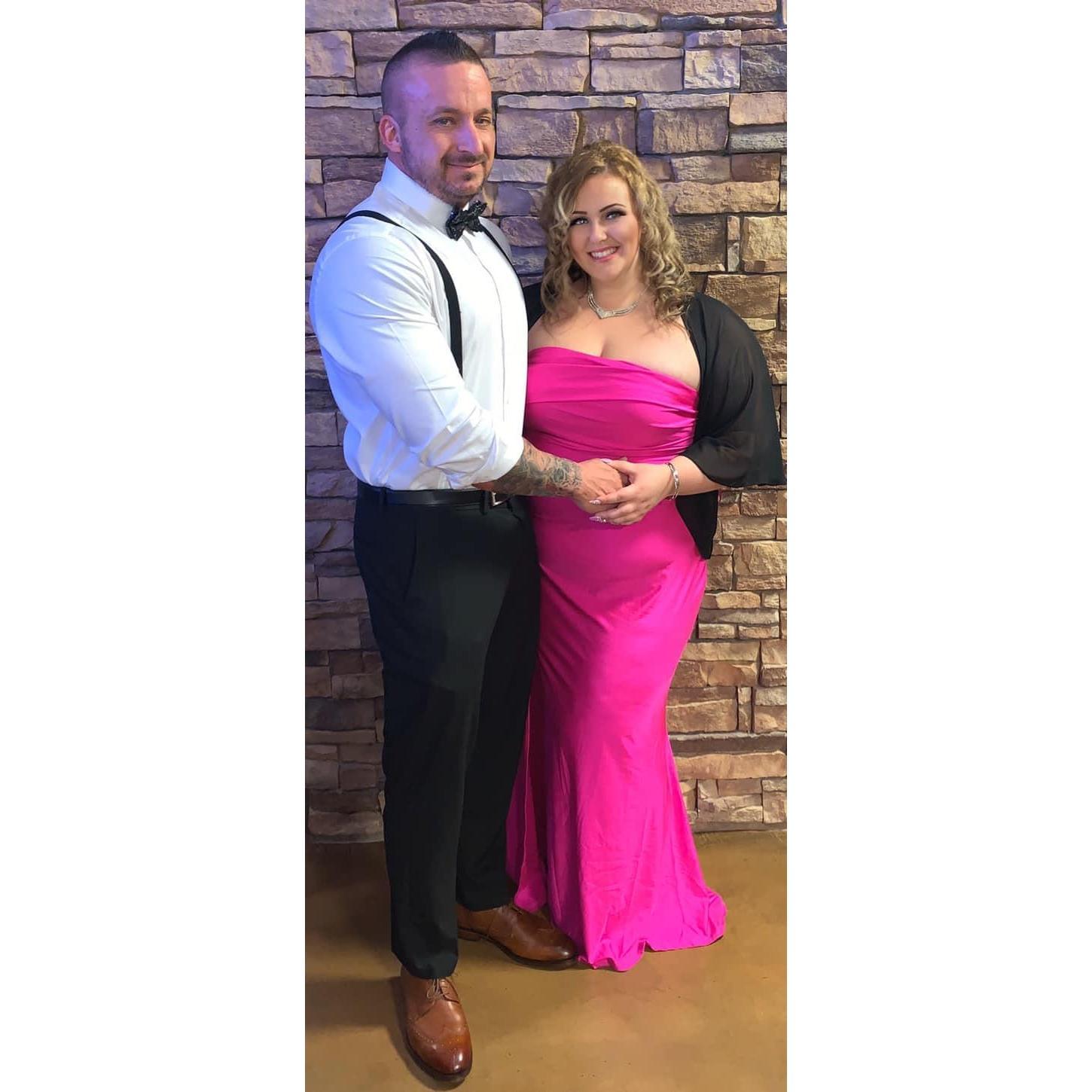 Our first opportunity to dress up together. 12/7/2019