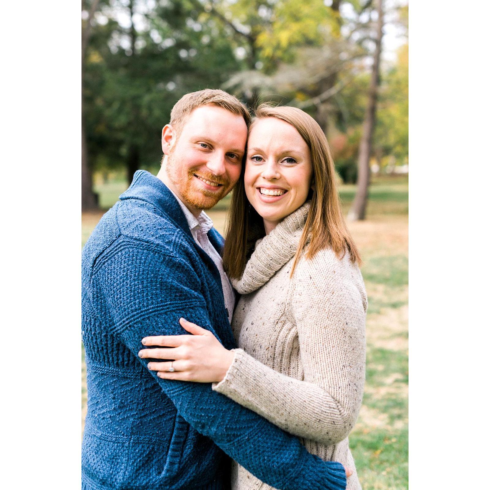 Engagement photos at the Duck Pond