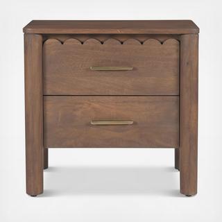 Wiley 2-Drawer Nightstand