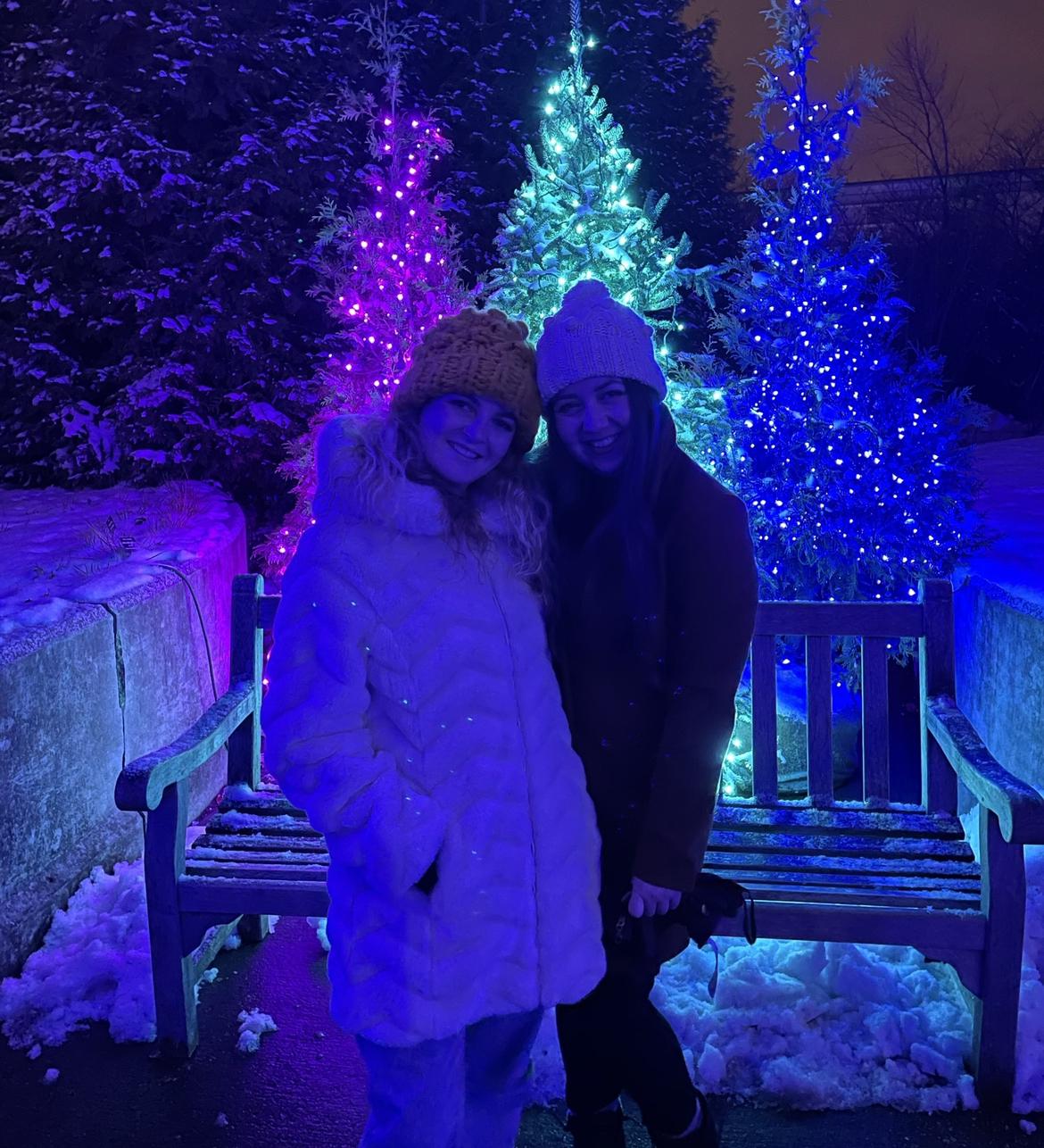 Grace with Hayden’s sister, Allie