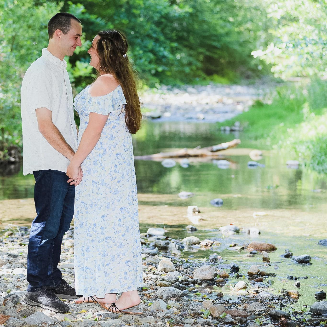 Creek Engagement Photos - 5.1.22